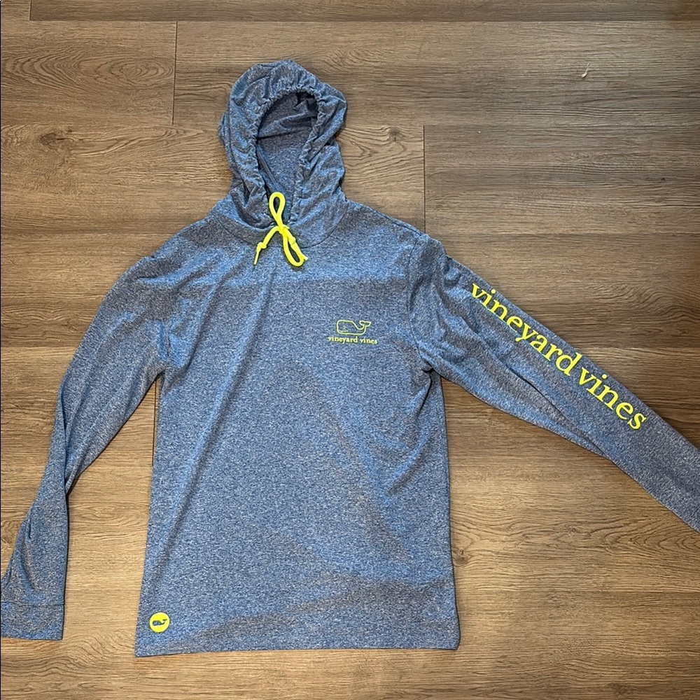 Vineyard Vines Blue and Yellow Rash Guard Swimwear